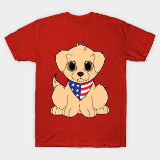 American Golden Retriever Puppy T-Shirt